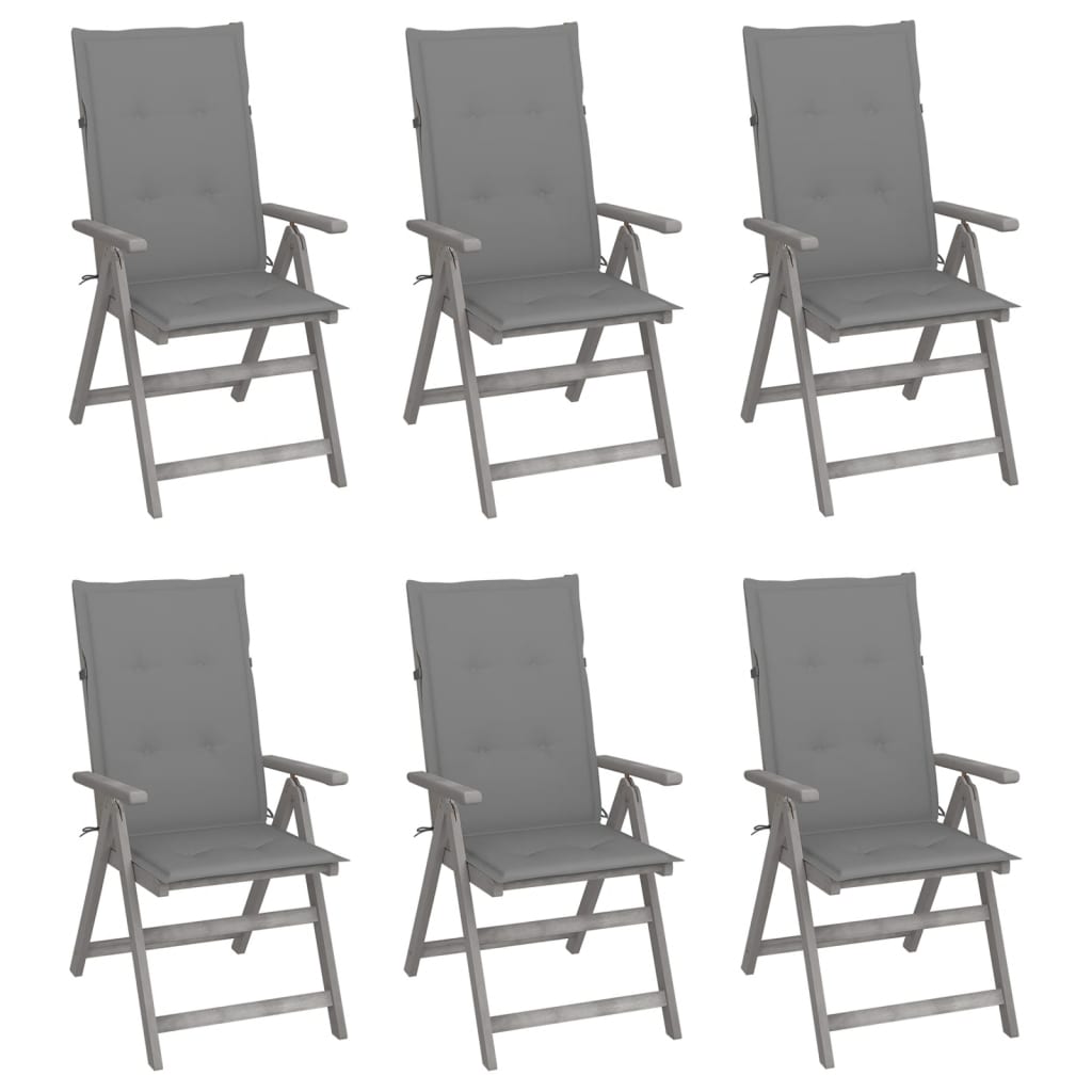Tuinstoelen Verstelbaar Met Kussens Massief Acaciahout 6