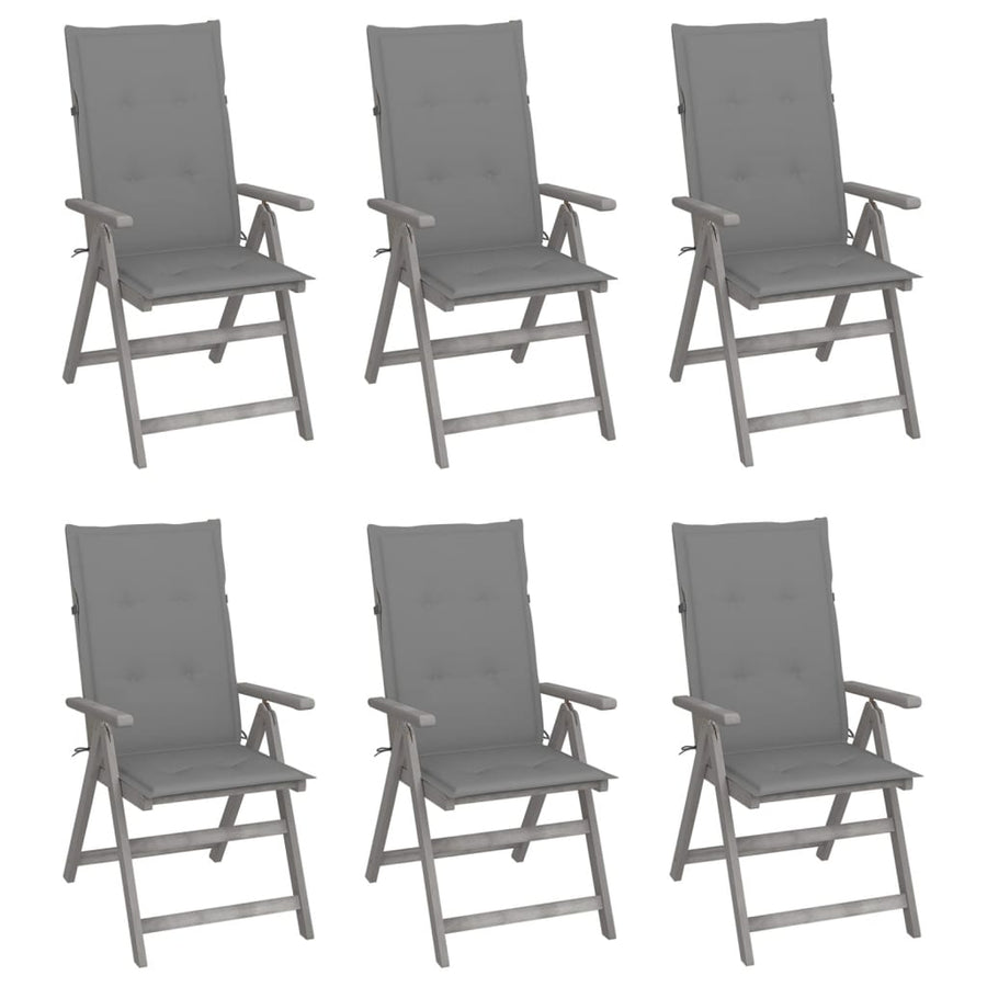 Tuinstoelen Verstelbaar Met Kussens Massief Acaciahout 6
