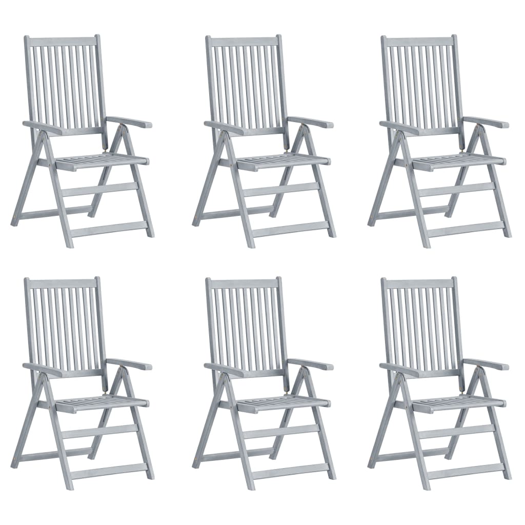 Tuinstoelen Verstelbaar Met Kussens Massief Acaciahout 6