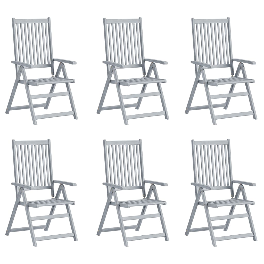 Tuinstoelen Verstelbaar Met Kussens Massief Acaciahout 6