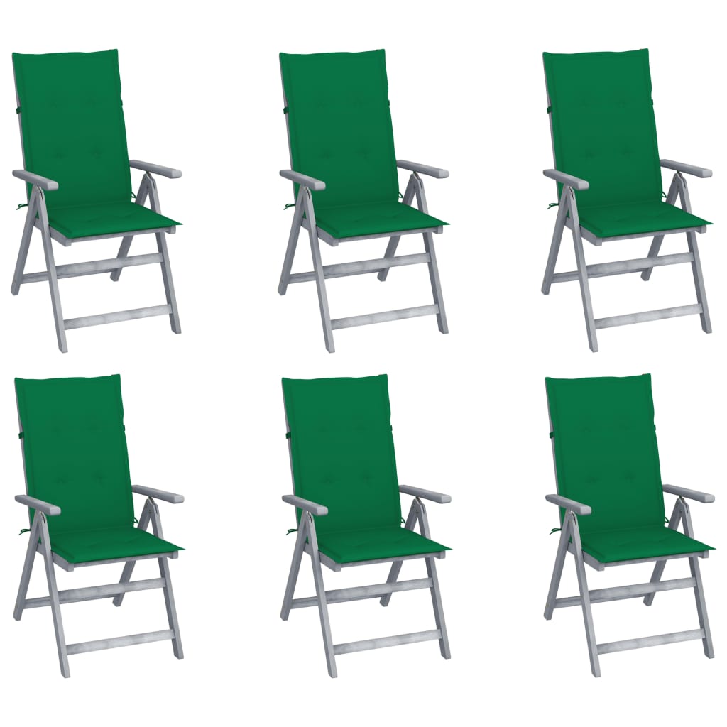 Tuinstoelen Verstelbaar Met Kussens Massief Acaciahout 6