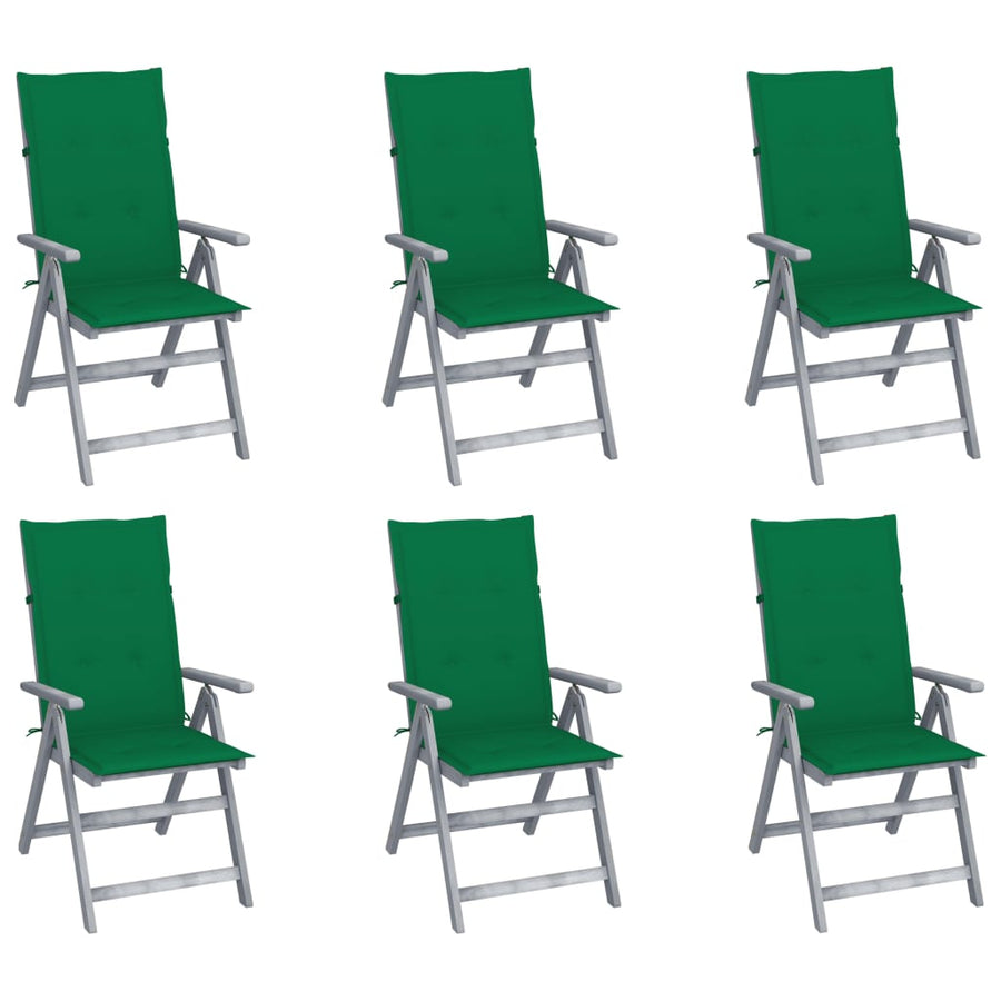 Tuinstoelen Verstelbaar Met Kussens Massief Acaciahout 6