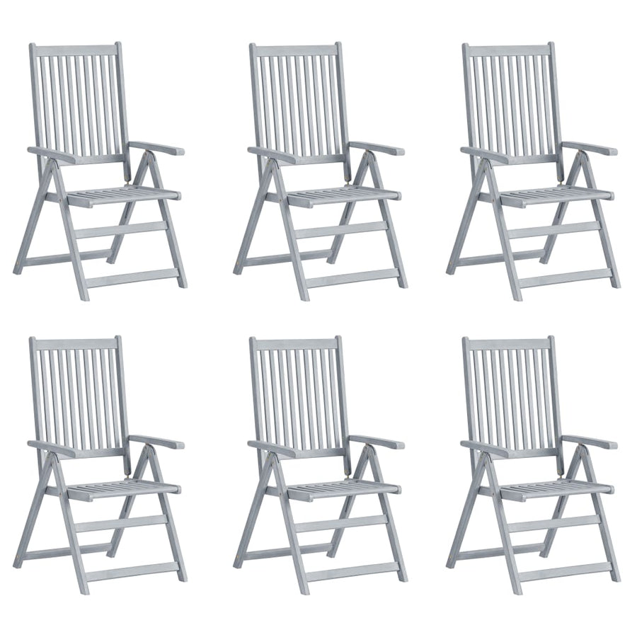 Tuinstoelen Verstelbaar Met Kussens Massief Acaciahout 6