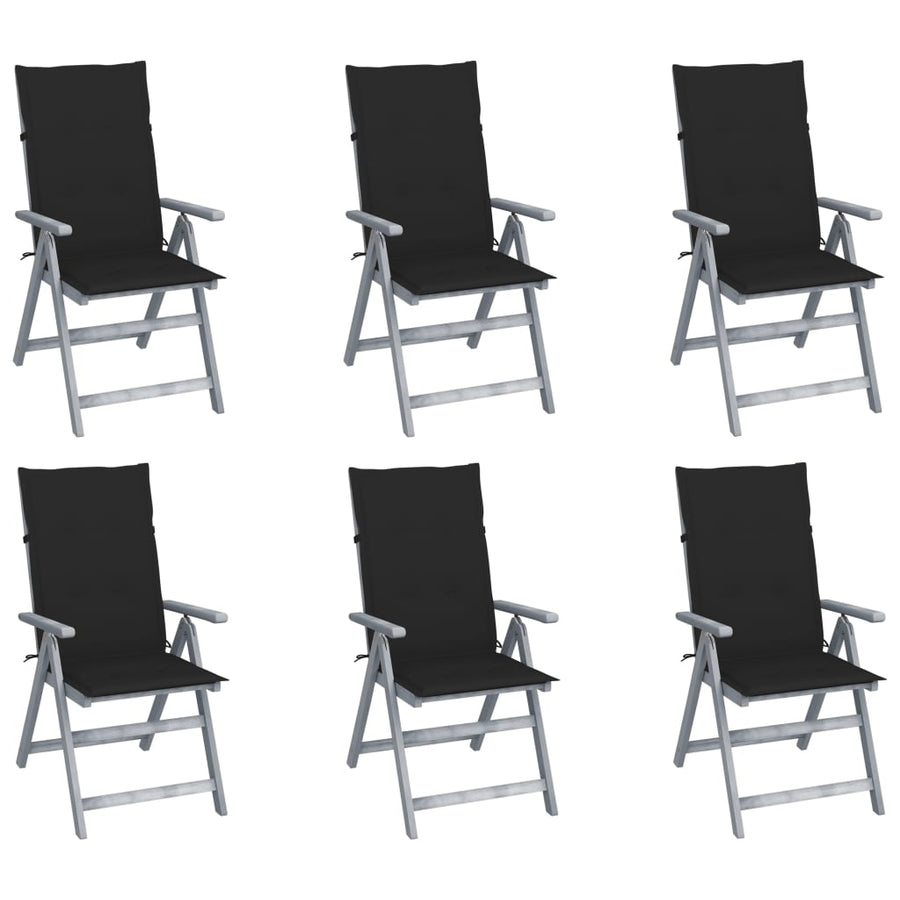Tuinstoelen Verstelbaar Met Kussens Massief Acaciahout 6