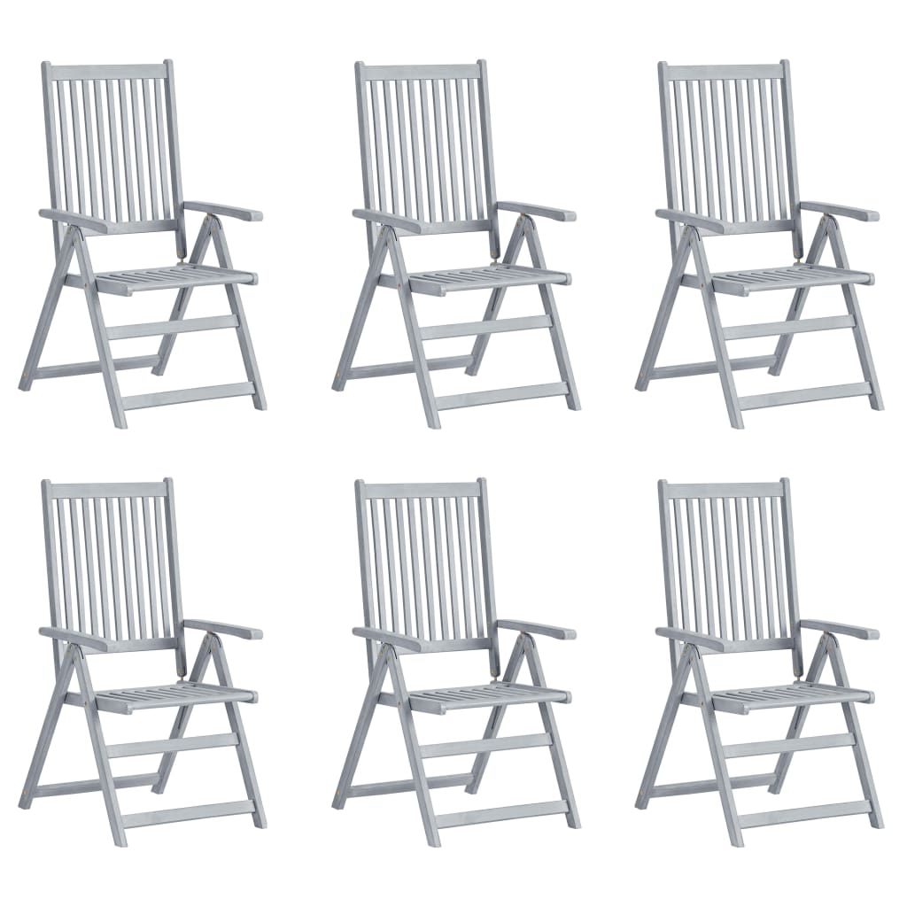 Tuinstoelen Verstelbaar Met Kussens Massief Acaciahout 6