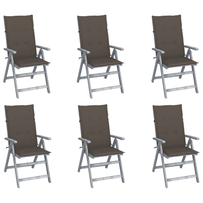 Tuinstoelen Verstelbaar Met Kussens Massief Acaciahout 6