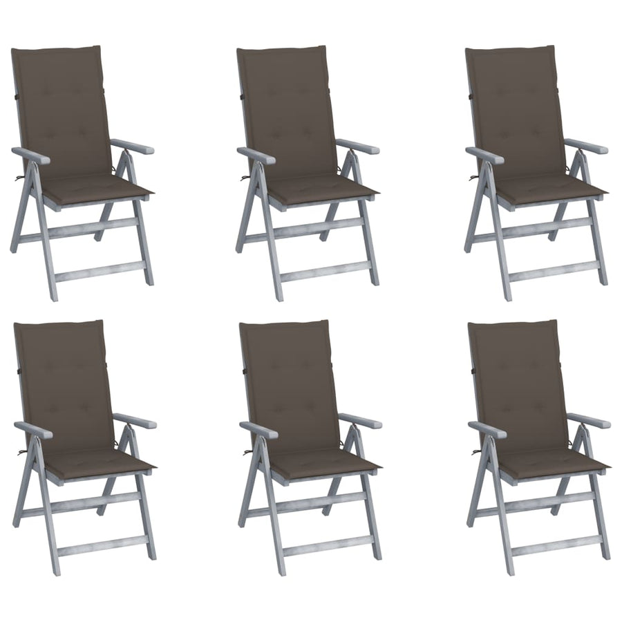 Tuinstoelen Verstelbaar Met Kussens Massief Acaciahout 6