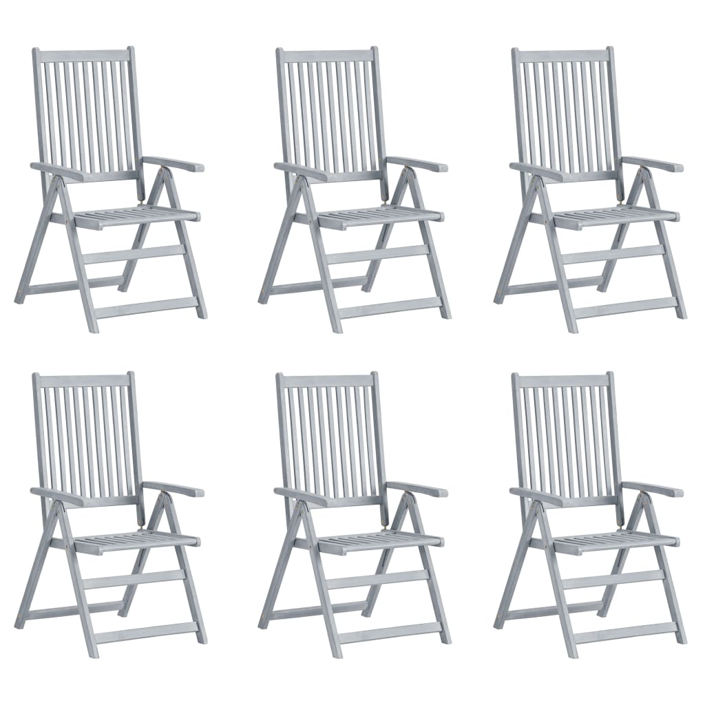 Tuinstoelen Verstelbaar Met Kussens Massief Acaciahout 6