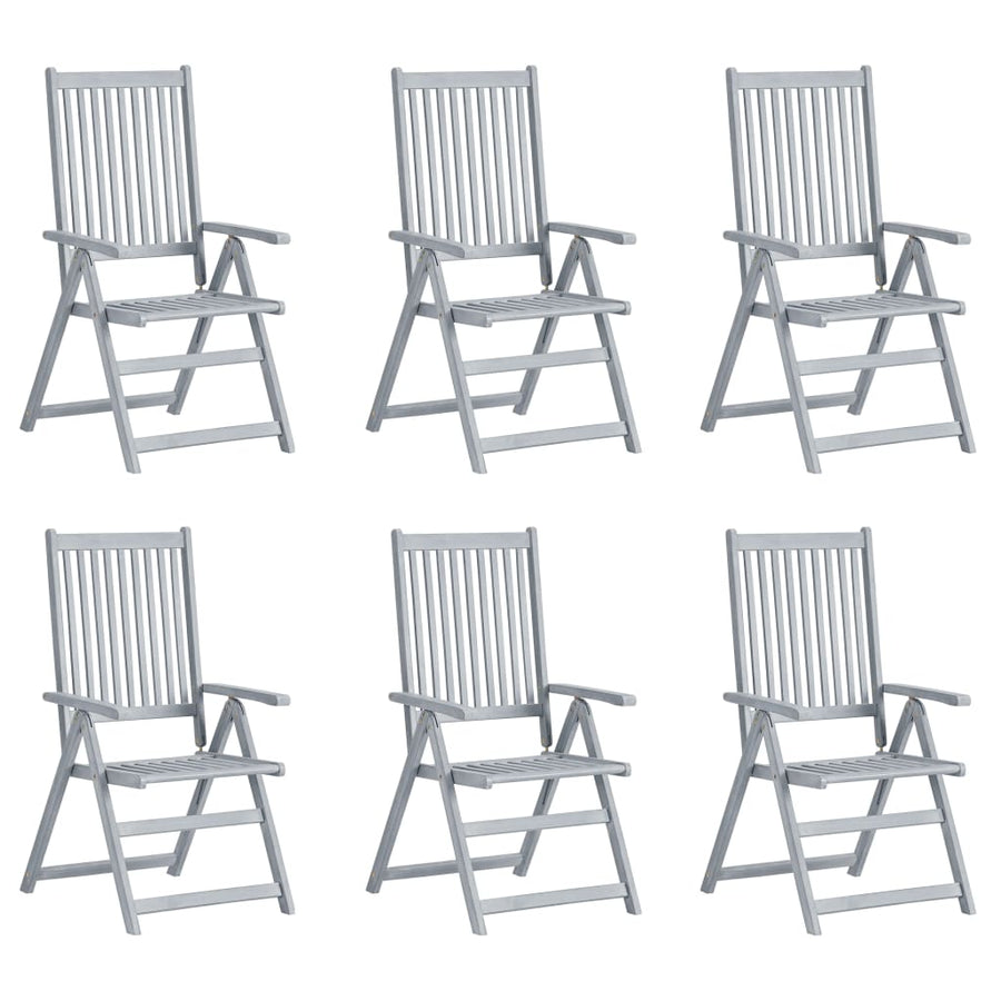 Tuinstoelen Verstelbaar Met Kussens Massief Acaciahout 6
