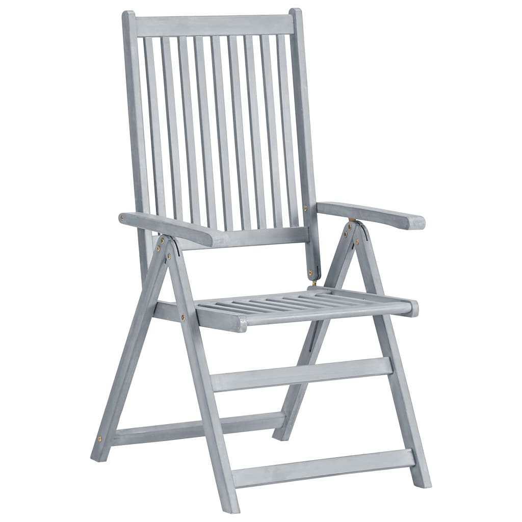 Tuinstoelen Verstelbaar Met Kussens Massief Acaciahout 6