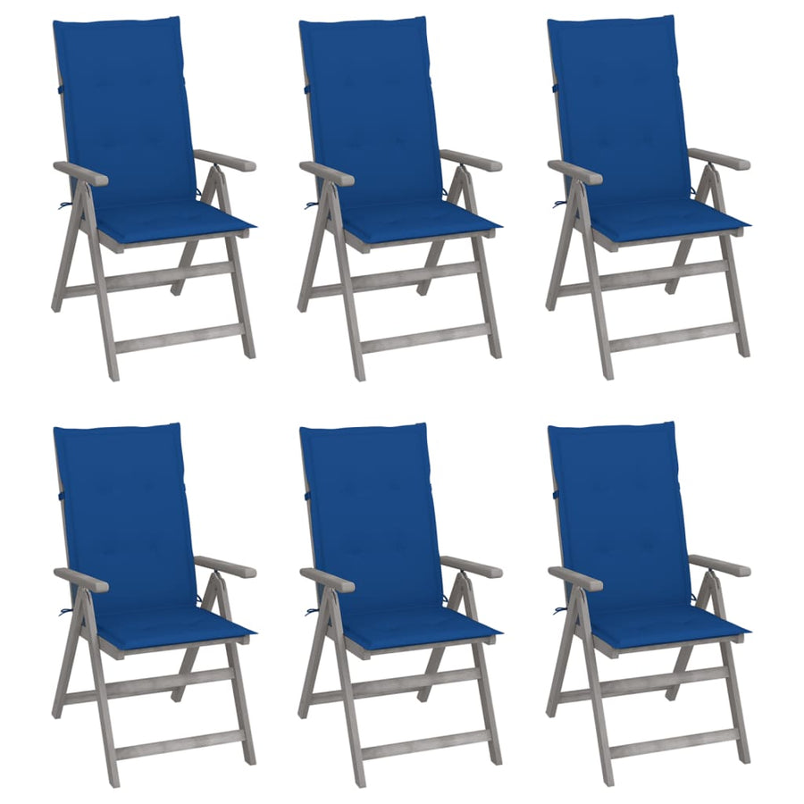 Tuinstoelen Verstelbaar Met Kussens Massief Acaciahout 6
