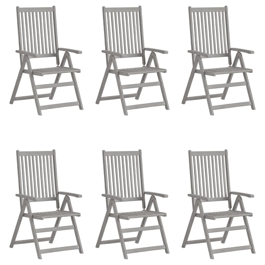 Tuinstoelen Verstelbaar Met Kussens Massief Acaciahout 6