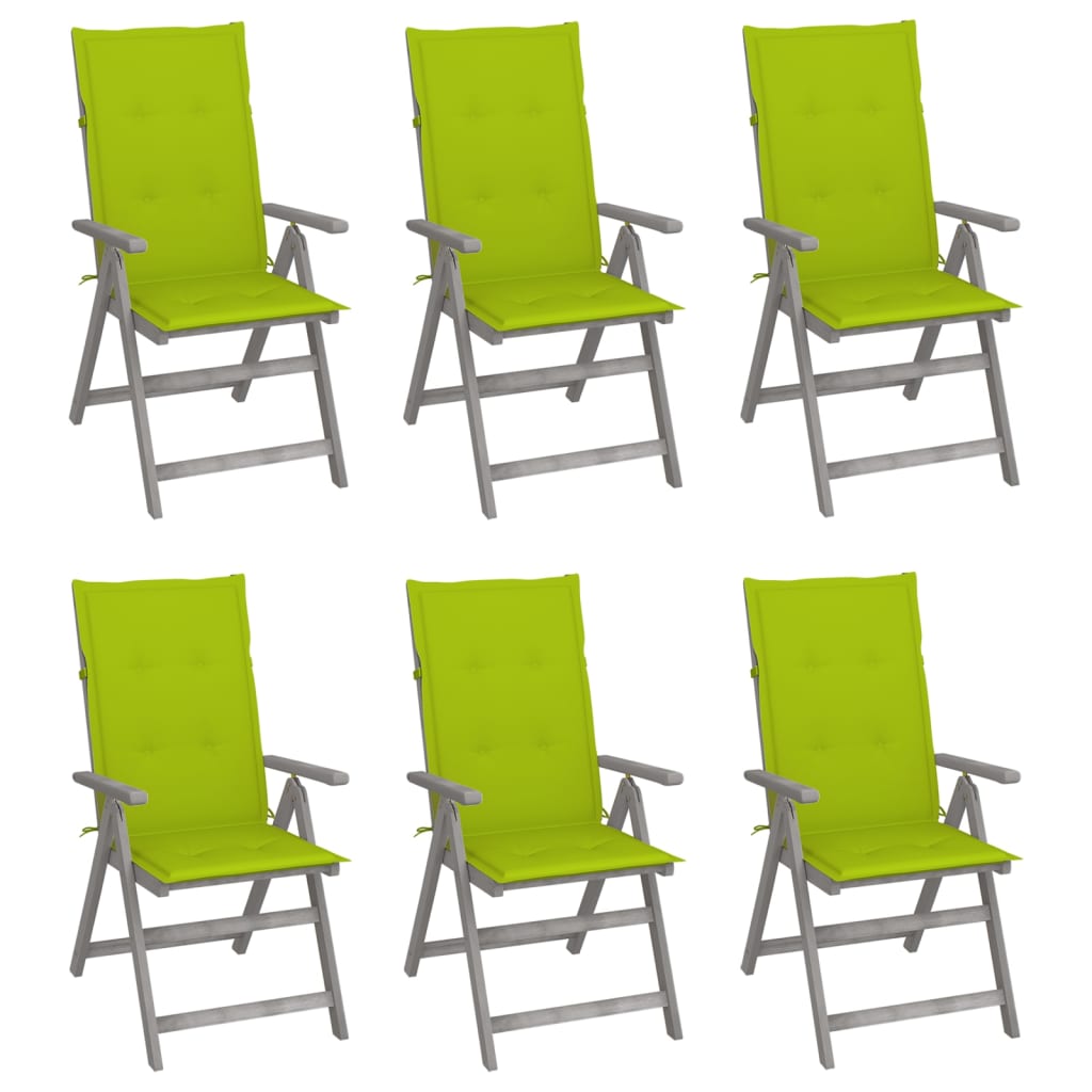 Tuinstoelen Verstelbaar Met Kussens Massief Acaciahout 6