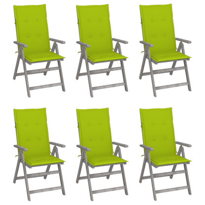 Tuinstoelen Verstelbaar Met Kussens Massief Acaciahout 6