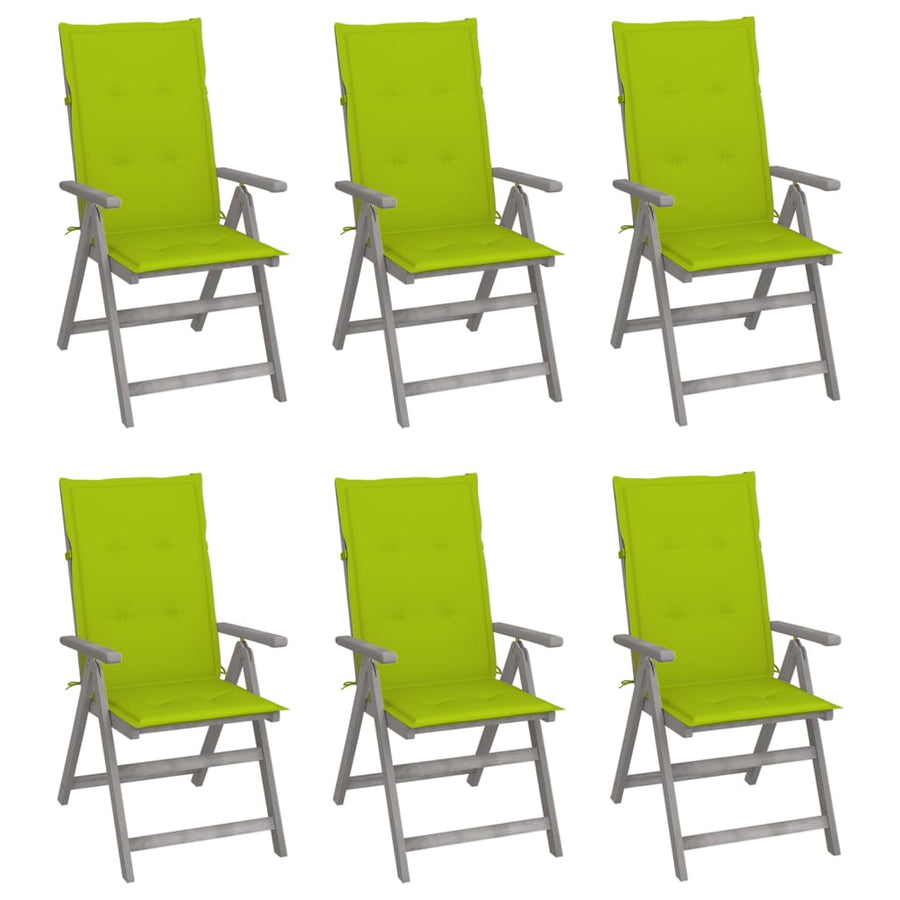Tuinstoelen Verstelbaar Met Kussens Massief Acaciahout 6