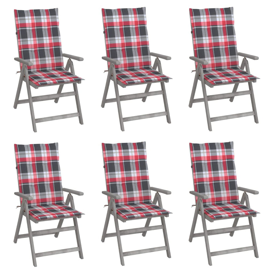 Tuinstoelen Verstelbaar Met Kussens Massief Acaciahout 6