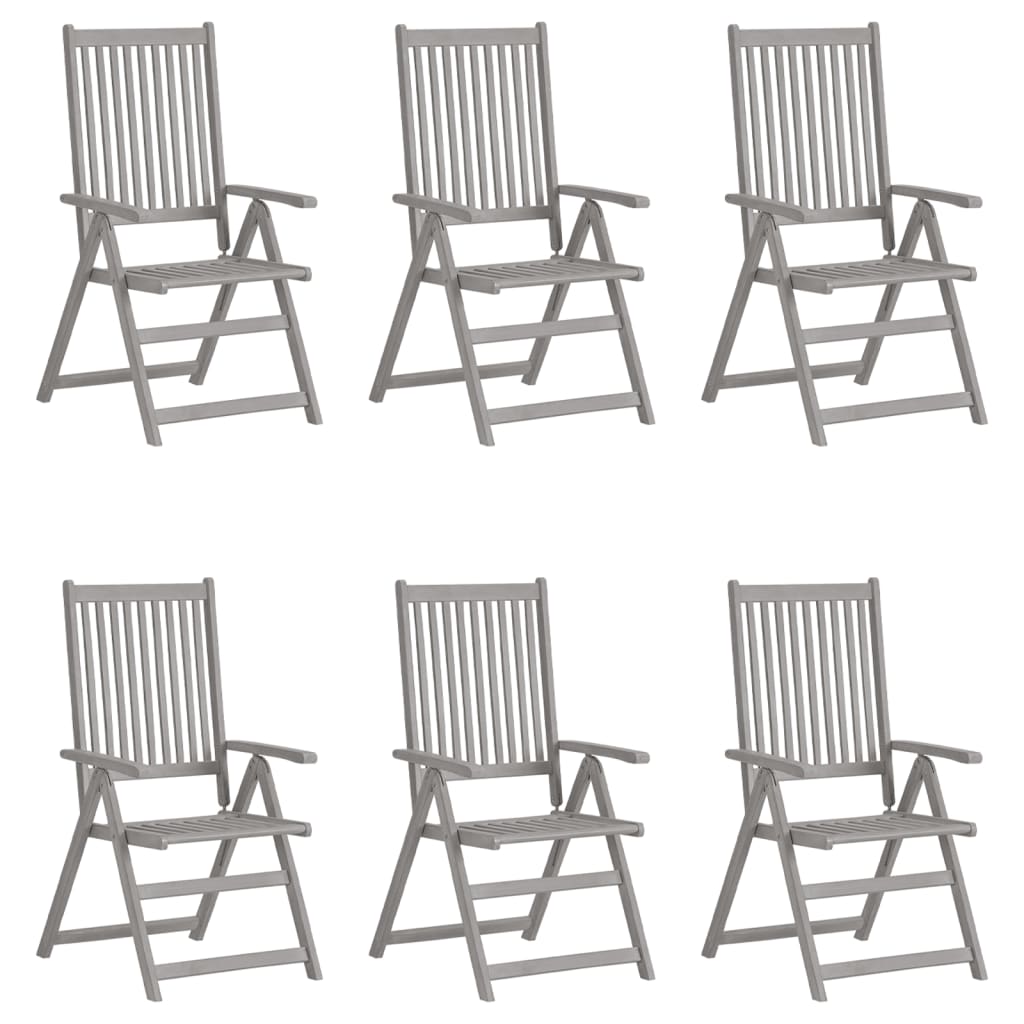 Tuinstoelen Verstelbaar Met Kussens Massief Acaciahout 6