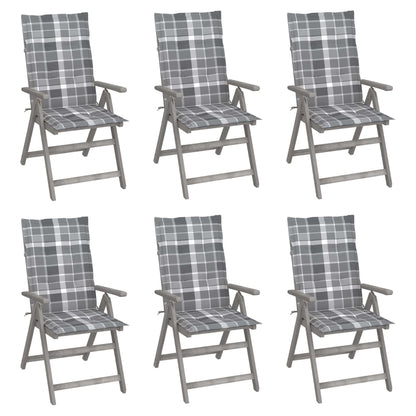 Tuinstoelen Verstelbaar Met Kussens Massief Acaciahout 6