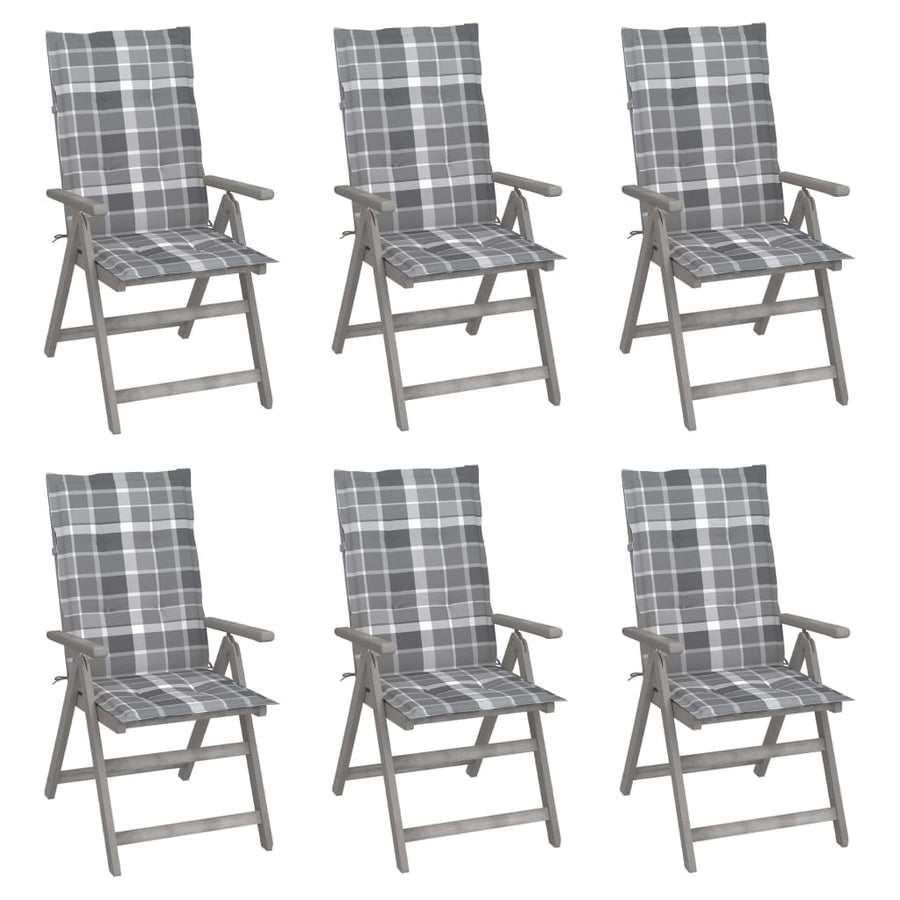 Tuinstoelen Verstelbaar Met Kussens Massief Acaciahout 6