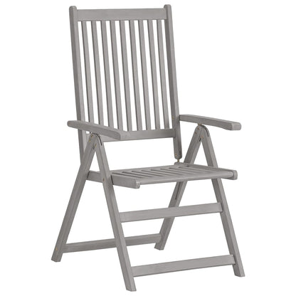 Tuinstoelen Verstelbaar Met Kussens Massief Acaciahout 4 Beige