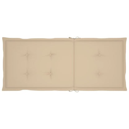 Tuinstoelen Verstelbaar Met Kussens Massief Acaciahout 4 Beige