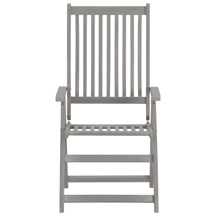 Tuinstoelen Verstelbaar Met Kussens Massief Acaciahout 4 Heldergroen