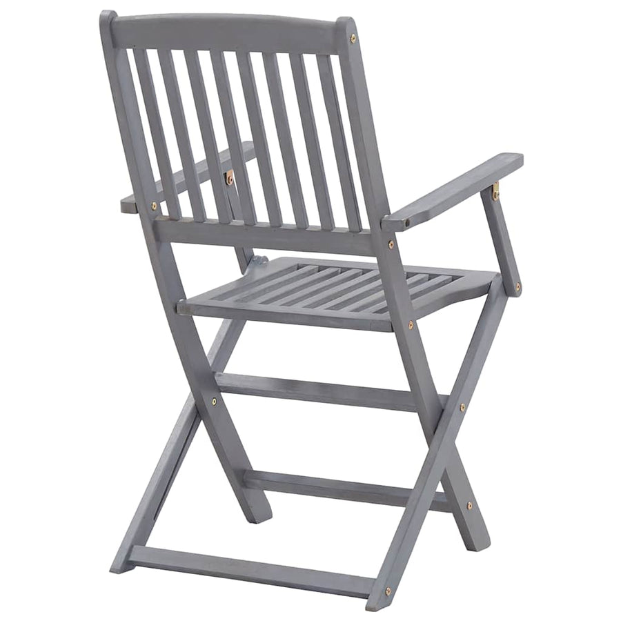 Tuinstoelen Inklapbaar Met Kussens Massief Acaciahout 6 Taupe