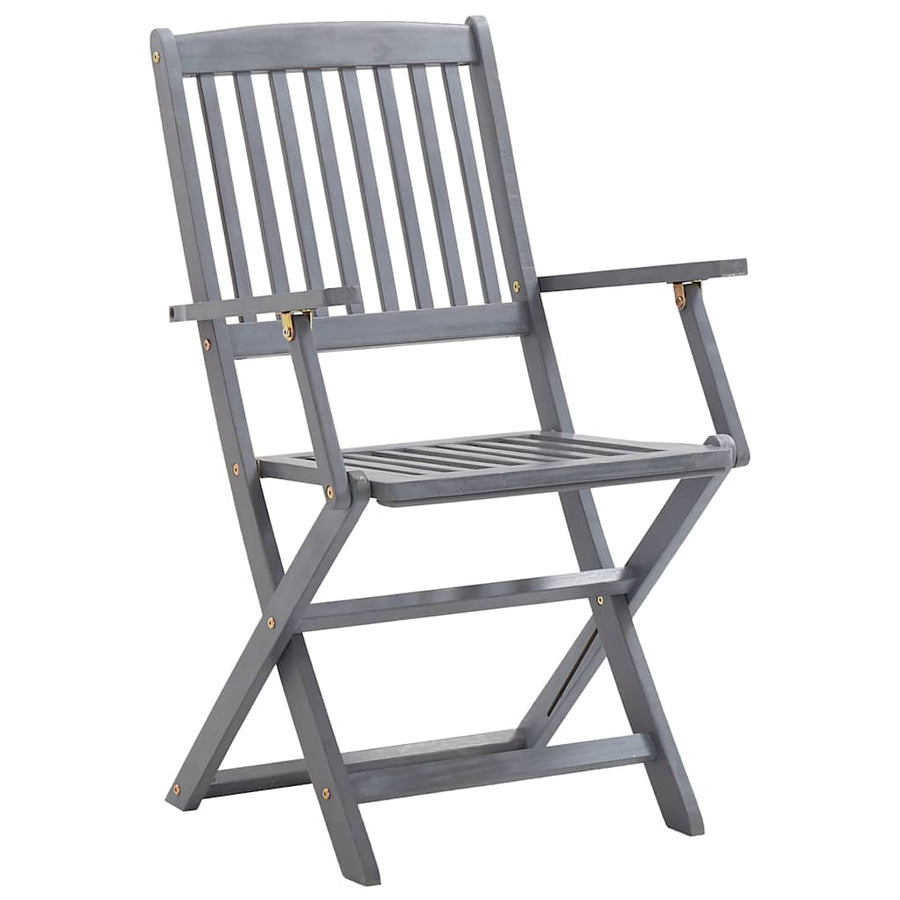 Tuinstoelen Inklapbaar Met Kussens Massief Acaciahout 6 Taupe