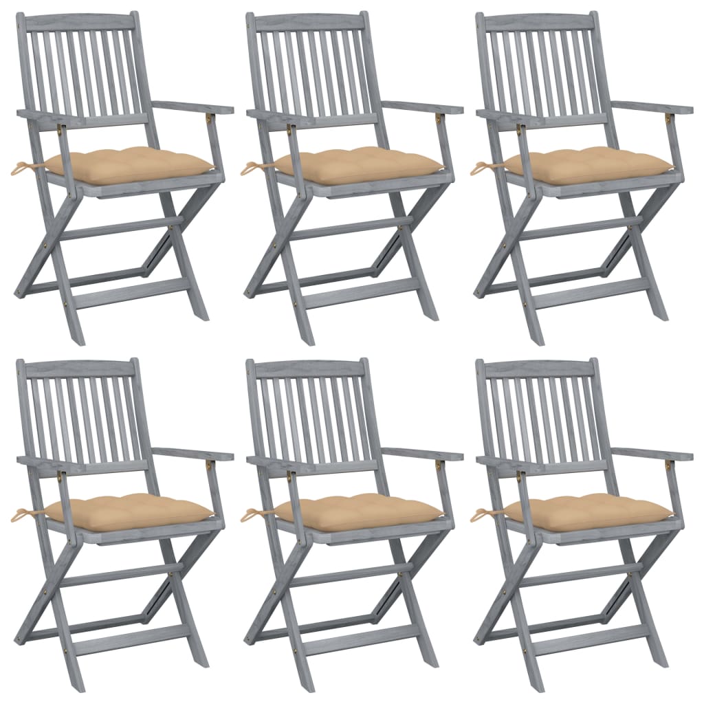Tuinstoelen Inklapbaar Met Kussens Massief Acaciahout 6