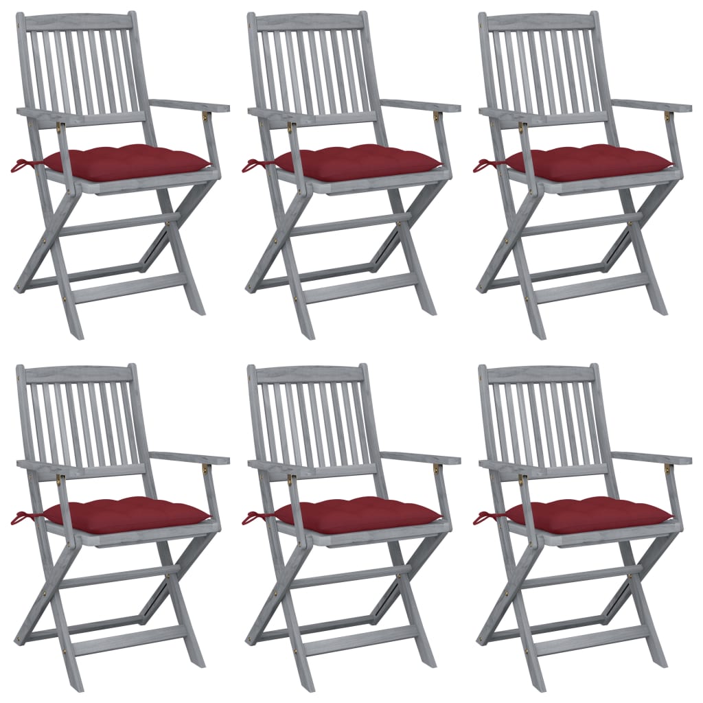 Tuinstoelen Inklapbaar Met Kussens Massief Acaciahout 6