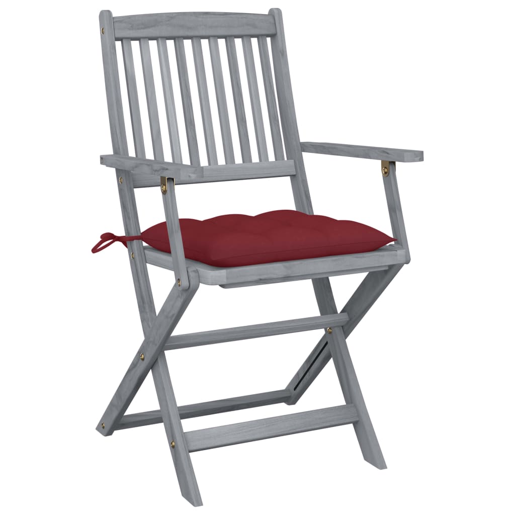 Tuinstoelen Inklapbaar Met Kussens Massief Acaciahout 6