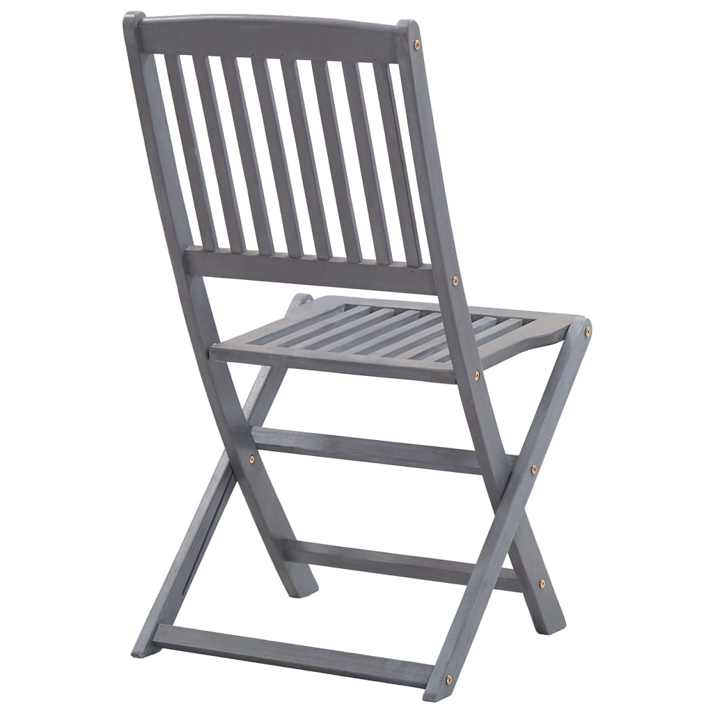 Tuinstoelen Inklapbaar Met Kussens Massief Acaciahout 6 Blauw