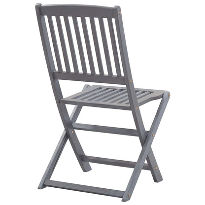 Tuinstoelen Inklapbaar Met Kussens Massief Acaciahout 6 Blauw