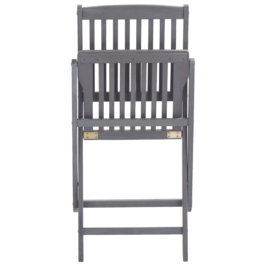 Tuinstoelen Inklapbaar Met Kussens Massief Acaciahout 6 Blauw
