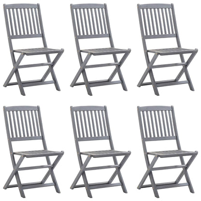 Tuinstoelen Inklapbaar Met Kussens Massief Acaciahout 6 Taupe