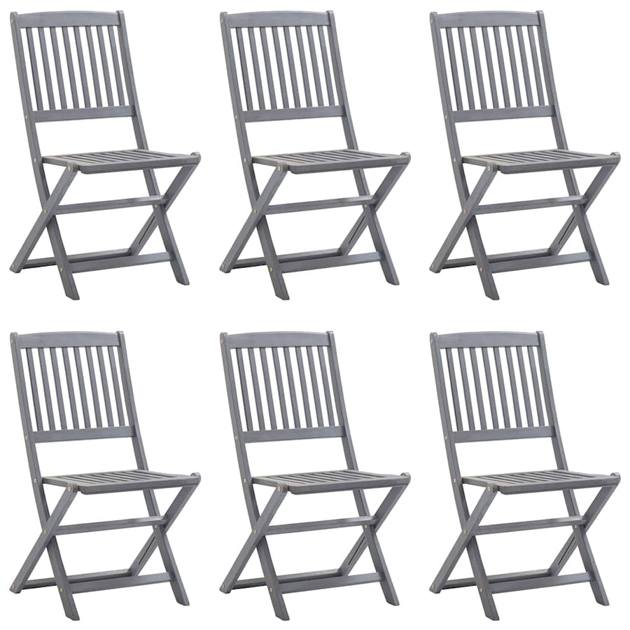 Tuinstoelen Inklapbaar Met Kussens Massief Acaciahout 6 Taupe