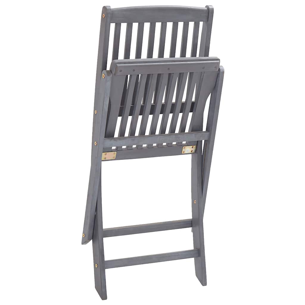 Tuinstoelen Inklapbaar Met Kussens Massief Acaciahout 6 Taupe
