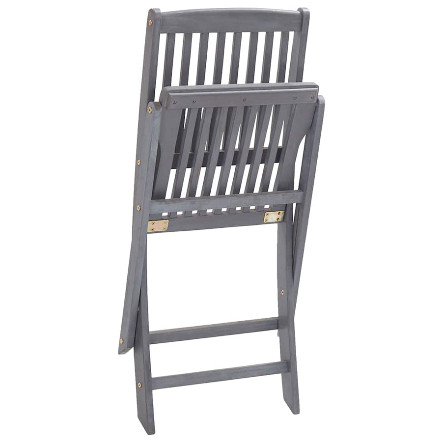 Tuinstoelen Inklapbaar Met Kussens Massief Acaciahout 6 Taupe