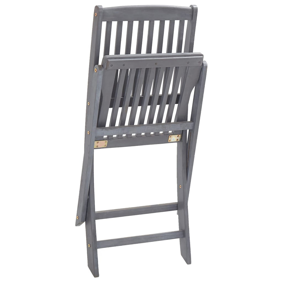 Tuinstoelen 6 St Inklapbaar Met Kussens Massief Acaciahout Heldergroen