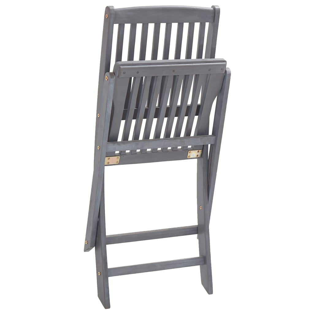 Tuinstoelen Inklapbaar Met Kussens Massief Acaciahout 6 Crème