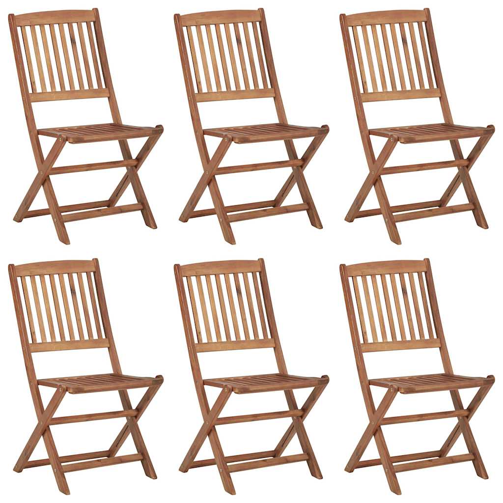 Tuinstoelen Inklapbaar Met Kussens Massief Acaciahout 6 Taupe