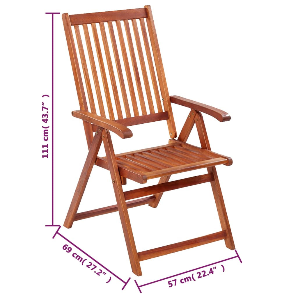 Tuinstoelen Inklapbaar Massief Acaciahout 6
