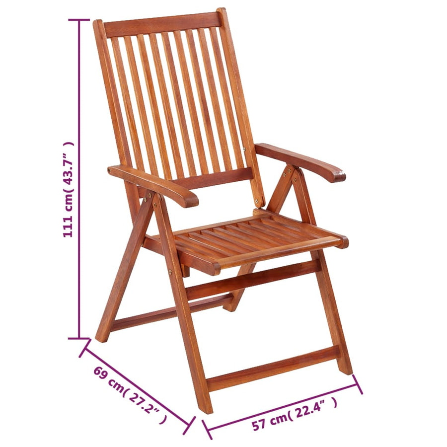 Tuinstoelen Inklapbaar Massief Acaciahout 6