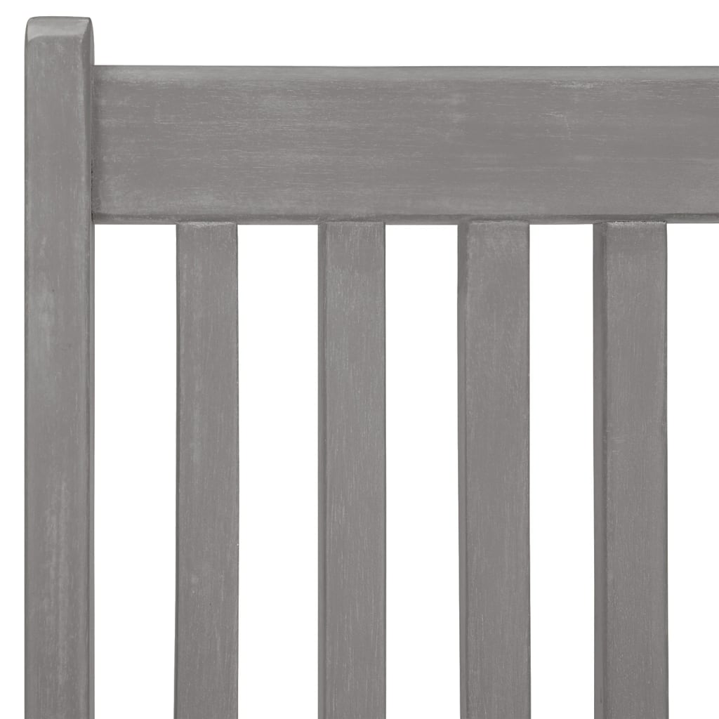 Tuinstoelen Verstelbaar Massief Acaciahout Grijs 4