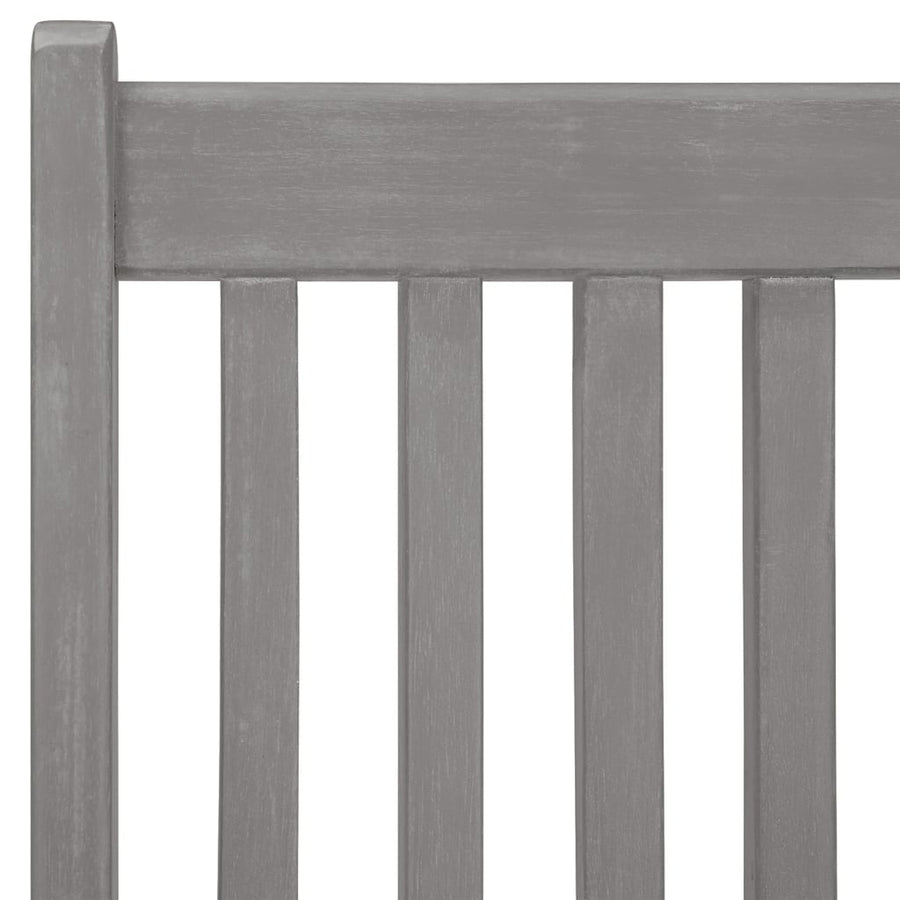 Tuinstoelen Verstelbaar Massief Acaciahout Grijs 4