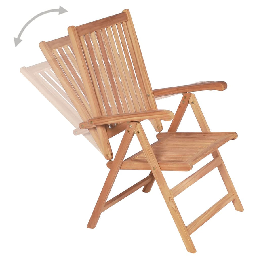 Tuinstoelen Verstelbaar Massief Teakhout 6