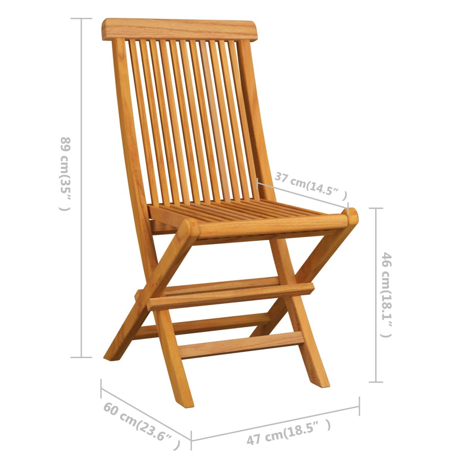Tuinstoelen Inklapbaar Massief Teakhout 6