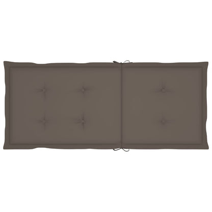 Tuinstoelen Met Kussens Massief Teakhout 4 Taupe
