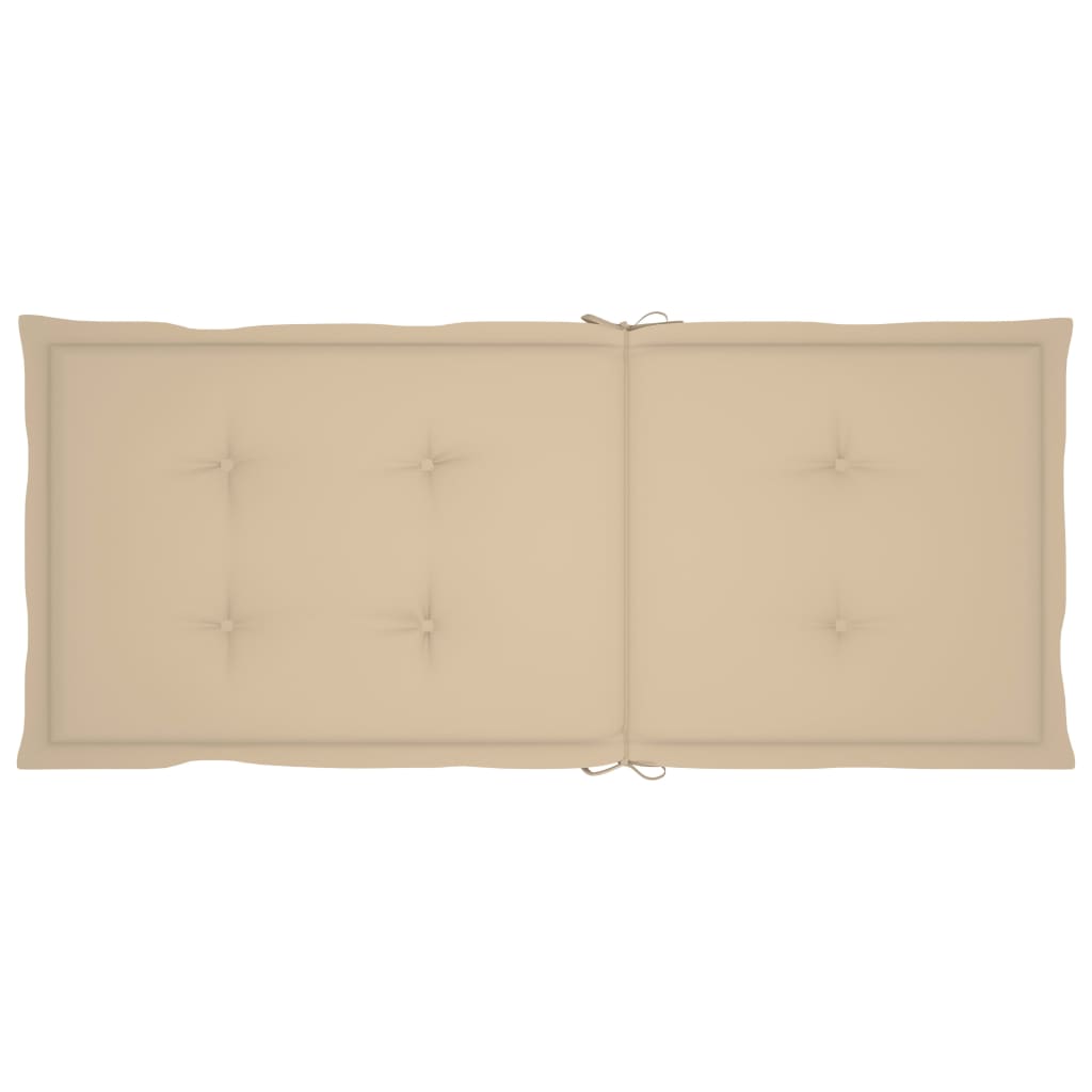 Tuinstoelen Met Kussens Massief Teakhout 6 Beige