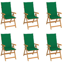 Tuinstoelen Met E Kussens Massief Teakhout 6 Groen